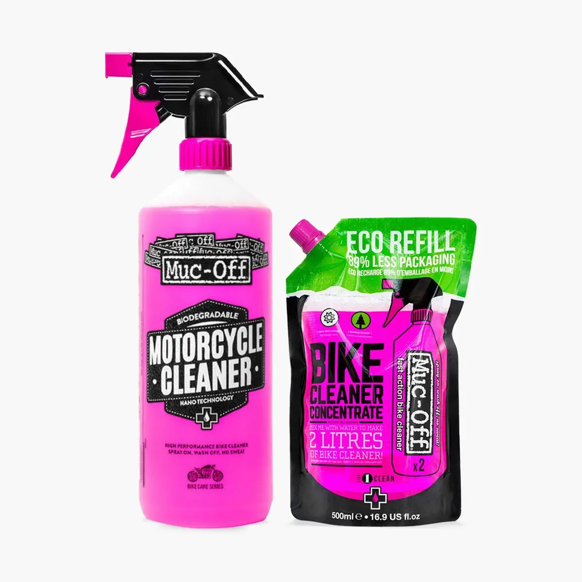 Nano Tech Motorcycle Cleaner 1L + 500Ml Concentrate Refill 1