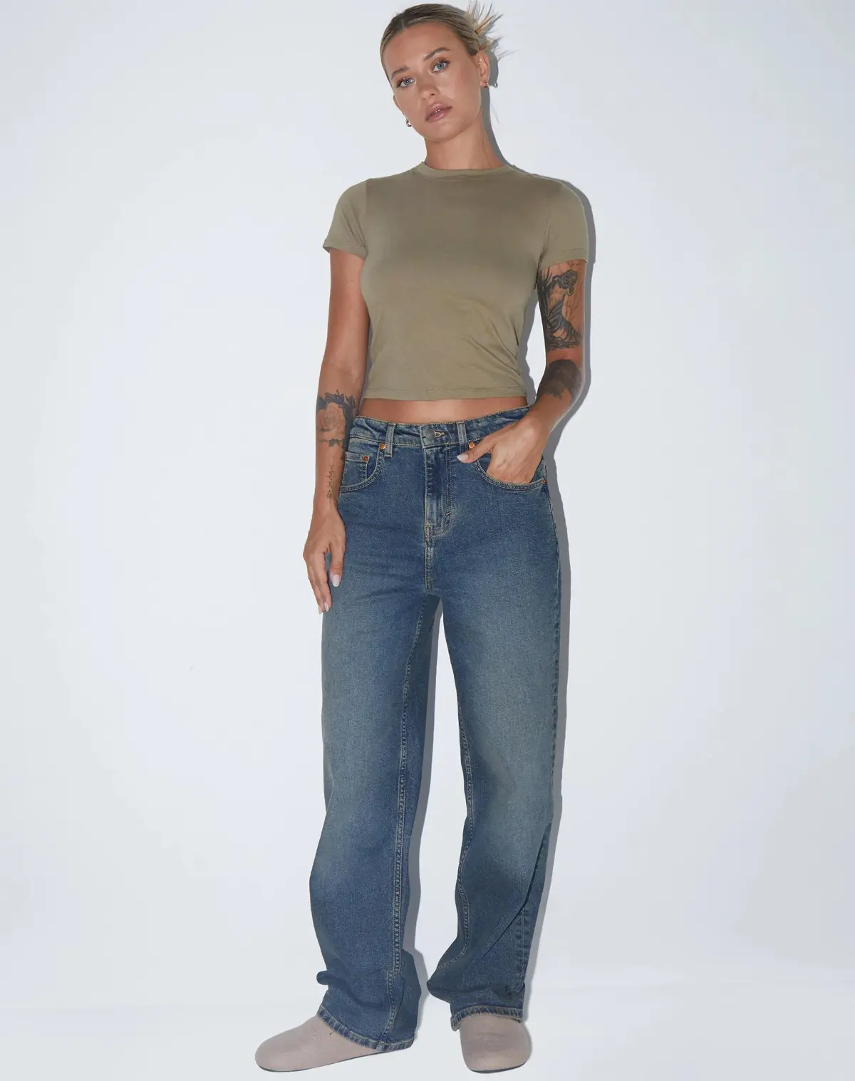 Surtie Top In Lycra London Fog 5