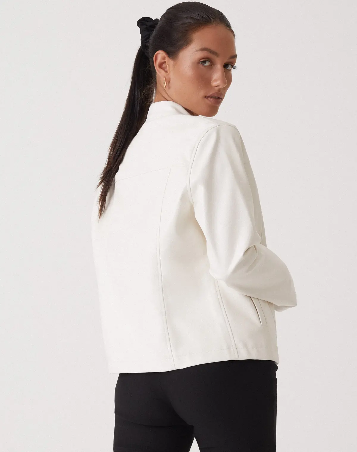 Motel X Olivia Neill Olivia Jacket In Pu White 6