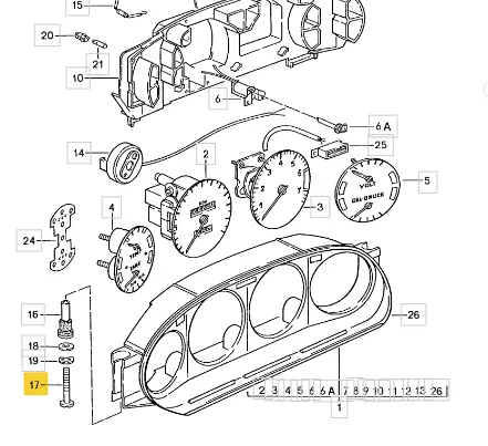 N 019 908 1 - 60 - Long Socket Head Bolt For Instrument Cluster M6 X 60 2