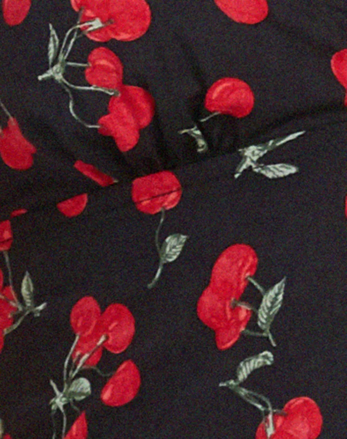 Nanda Crop Top In Cherries Black 5