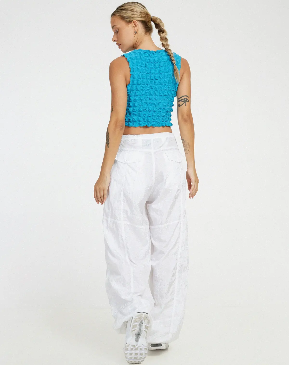 Nolan Crop Top In Blue 4