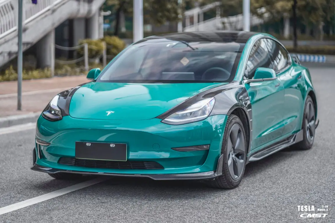Cmst Carbon Fiber Front Fender Replacement For Tesla Model 3 4