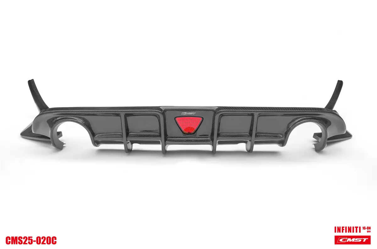 New Release! Cmst Carbon Fiber Rear Diffuser & Rear Canards For Infiniti Q60 2017-2022 1