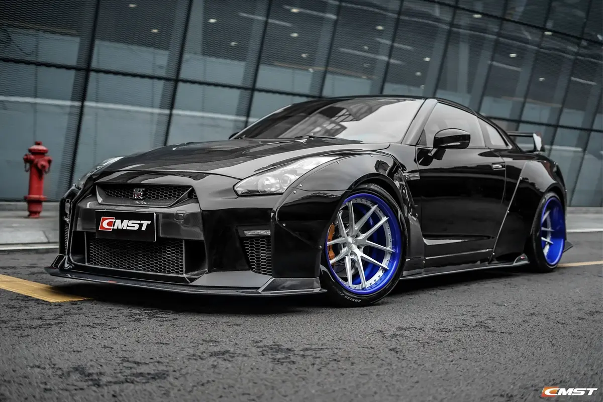 Cmst Carbon Fiber Stage 1 Front Bumper & Lip For Nissan Gtr Gt-R R35 2008-2016 Facelift Conversion 3