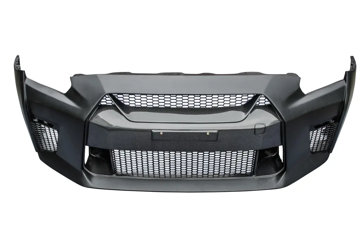 Cmst Carbon Fiber Stage 1 Front Bumper & Lip For Nissan Gtr Gt-R R35 2008-2016 Facelift Conversion 2