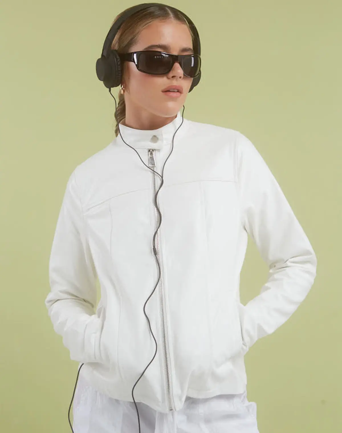 Motel X Olivia Neill Olivia Jacket In Pu White 1
