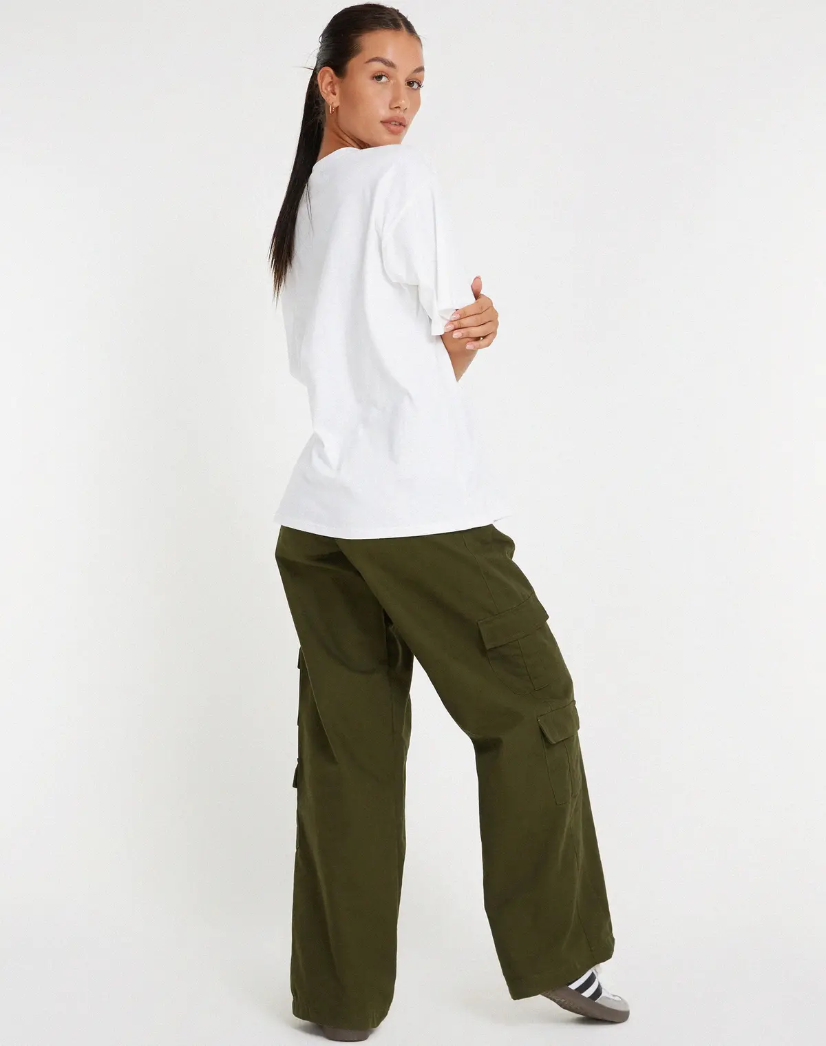 Oversize Basic Tee In White Motel Angel 4