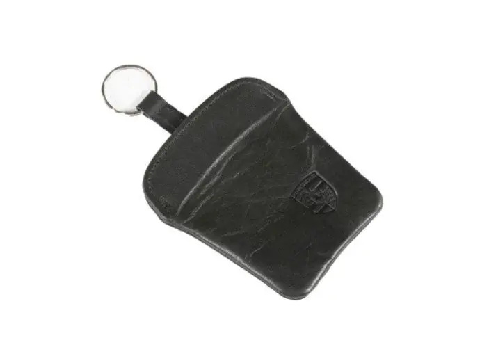 Pcg 044 100 01 1Aj - Porsche Classic Leather Key Pouch - Black Leather 1