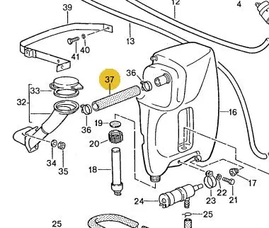 Pcg 181 286 50 - Washer Neck Hose - 270Mm - 78 To 95 1