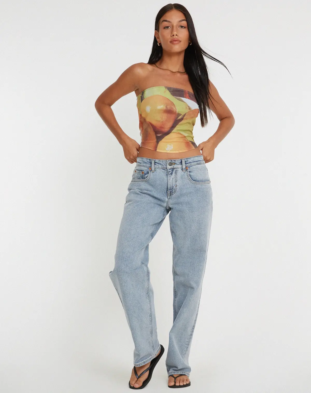 Peggy Bandeau Top In Fruit Photoprint 5