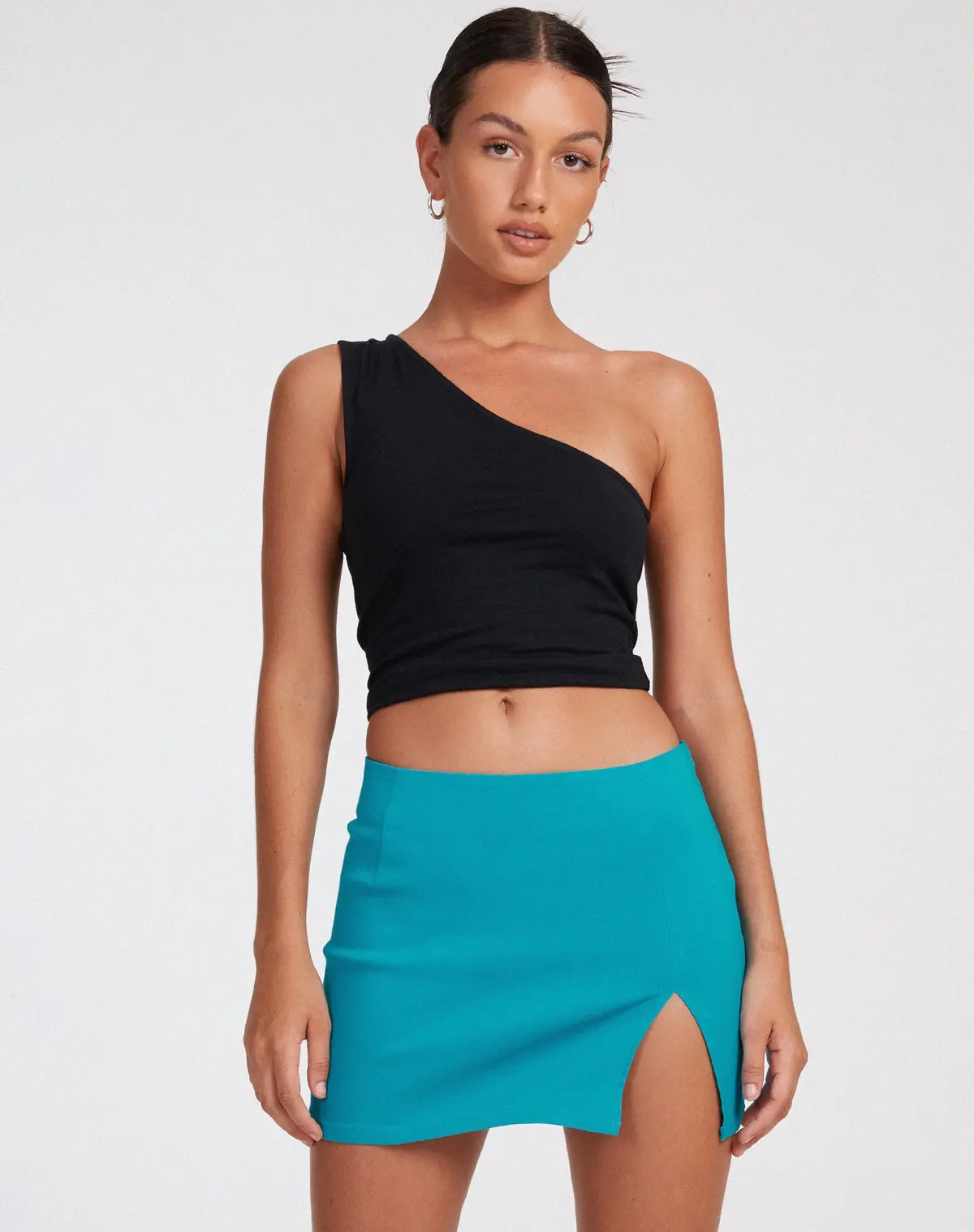 Pelma Mini Skirt In Tailoring Azure Blue 1
