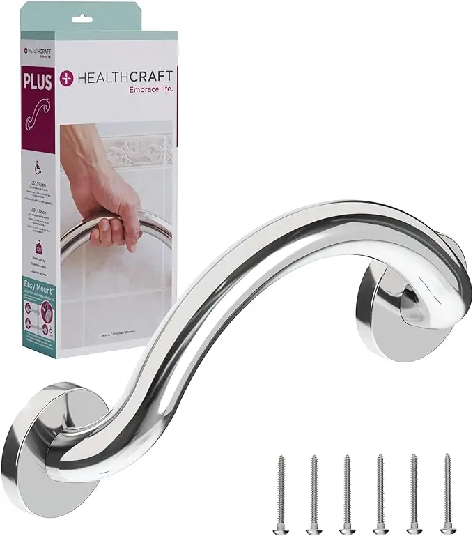Healthcraft - Plus Crescent Grab Bar 1