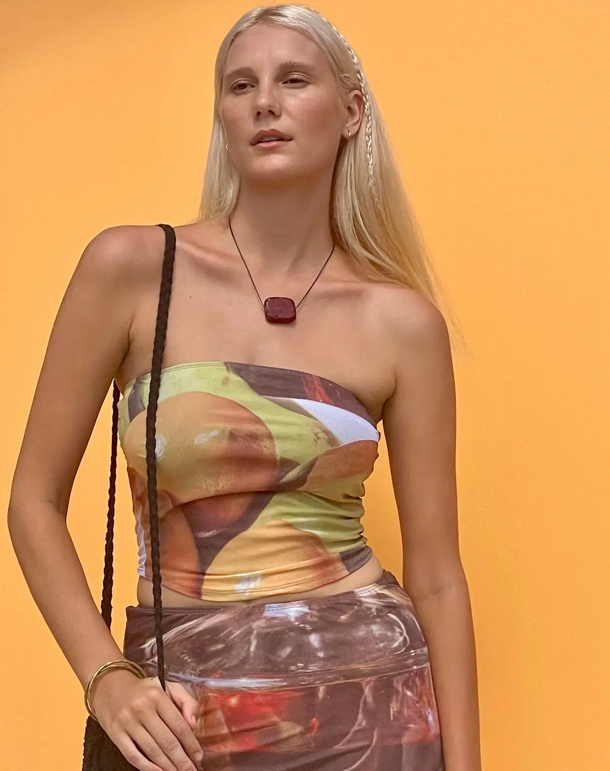 Peggy Bandeau Top In Fruit Photoprint 2