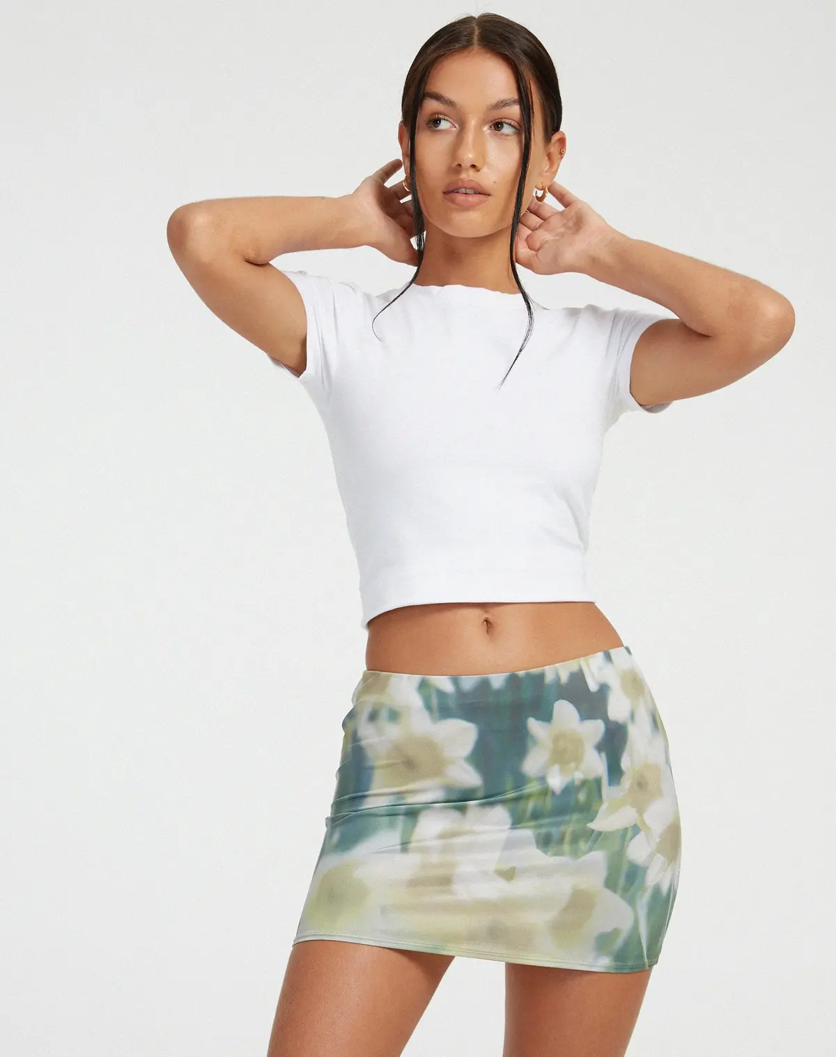 Kinan Mini Skirt In Digi Flower 4