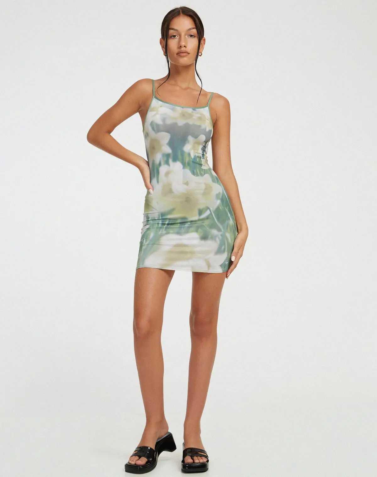 Saleh Mini Dress In Digi Flower 3