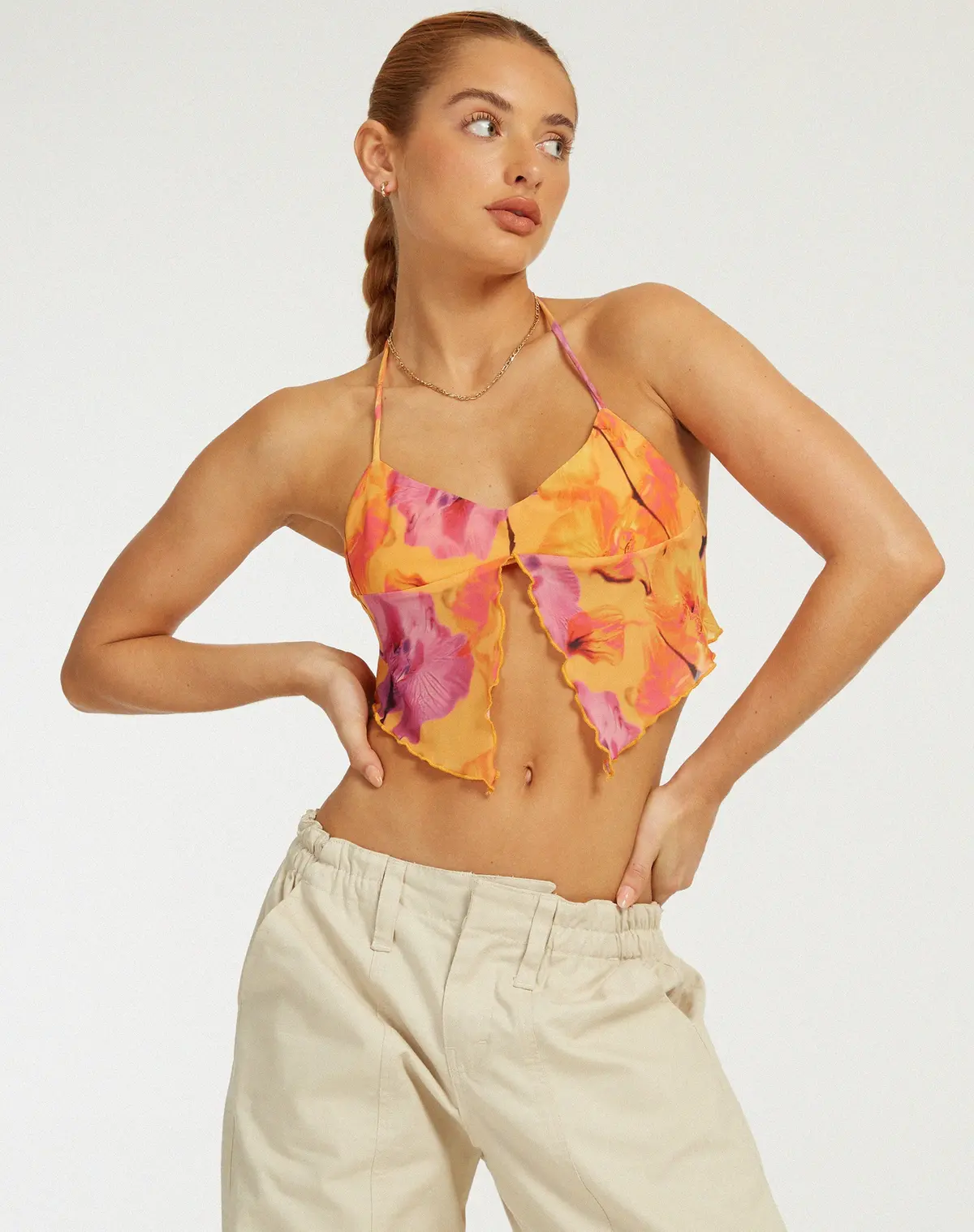 Shaman Cami Top In Blurred Orchid Peach 1