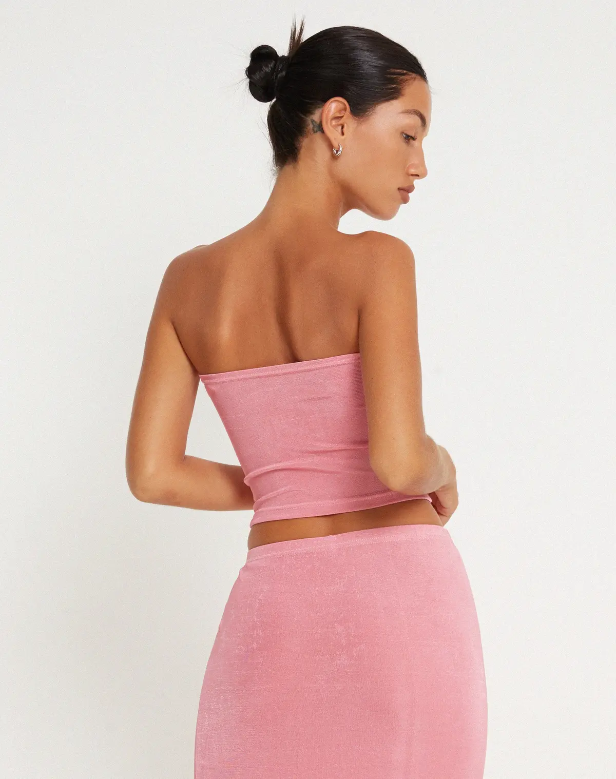 Tiska Bandeau Top In Pink 2