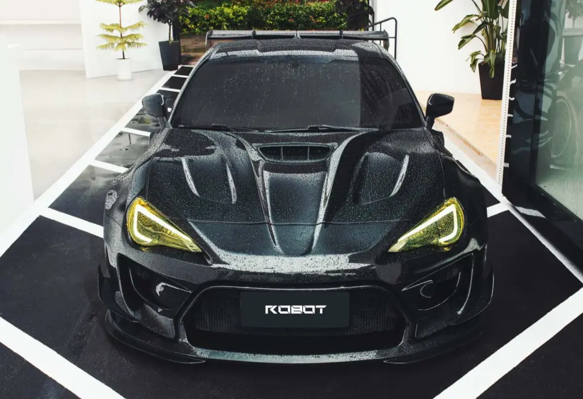 Robot Carbon Fiber Hood Bonnet For Toyota 86 Subaru Brz Scion Fr-S 3