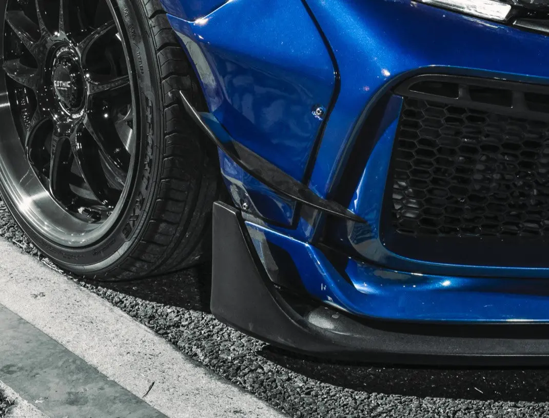Robot Front Canards For Honda Civic 10Th Gen Fk7 Widebody Carbon Fiber Or Frp 1