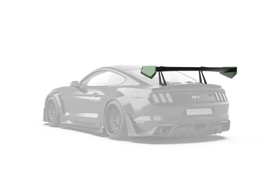 Robot  "Cavalier" Rear Gt Wing For Mustang S550.1 S550.2 2015-2023 1