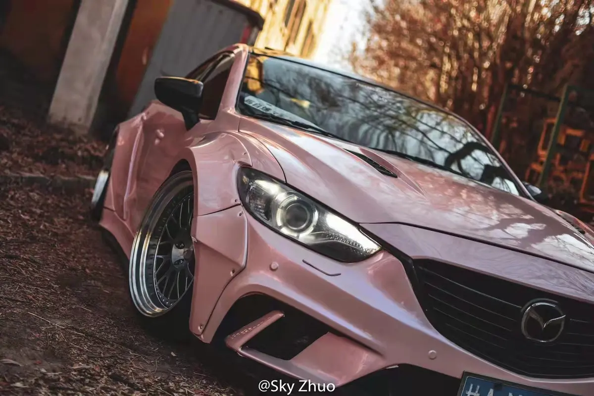 Robot Mazda 6 Front Bumper & Front Lip Splitter 2014-2017 Frp Carbon Fiber 6