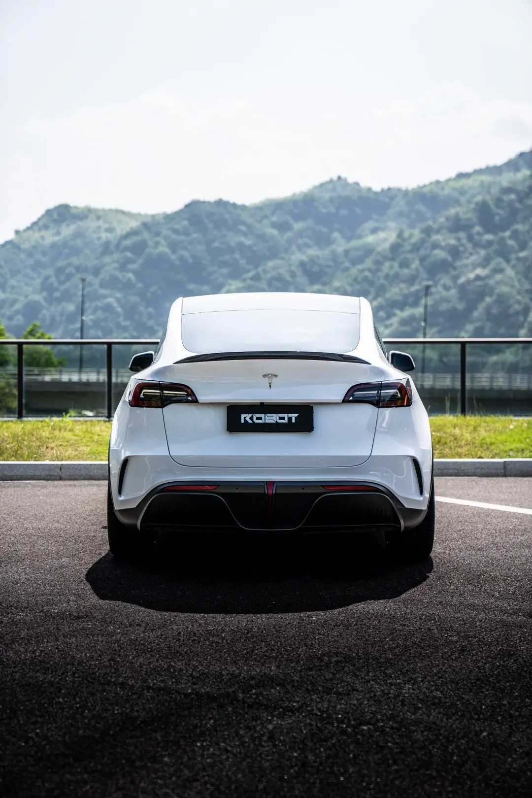 Robot "Starship" Carbon Fiber Rear Spoiler For Tesla Model Y / Performance 2