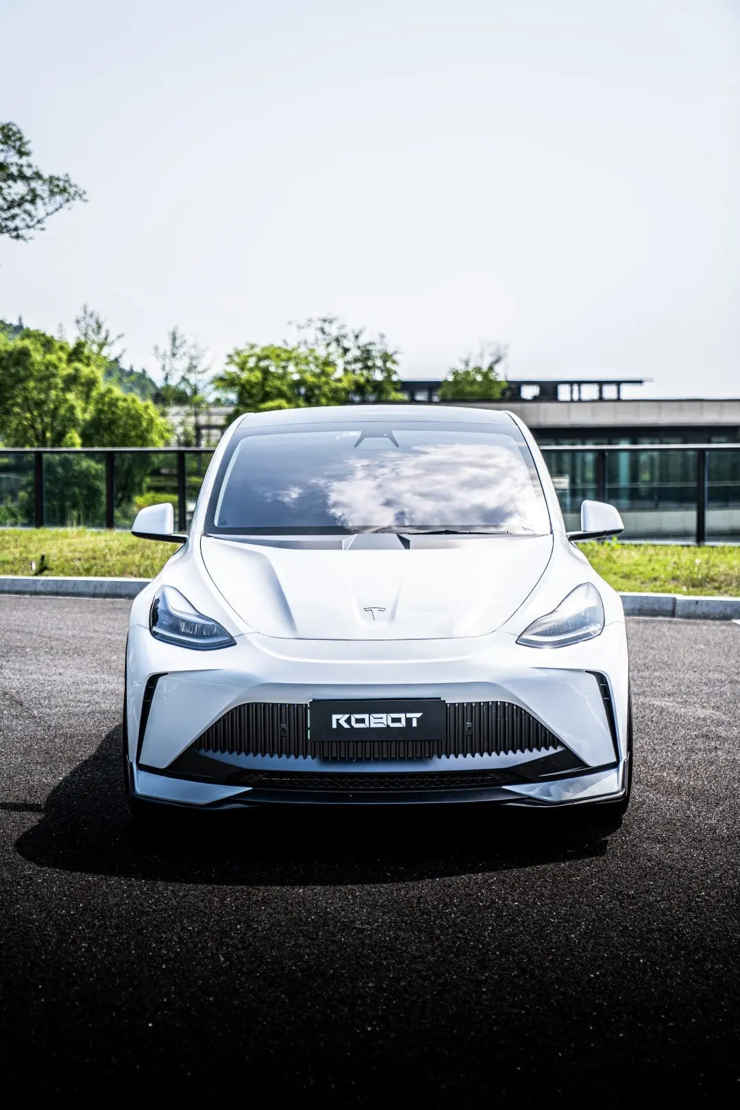 Robot "Starship" Front Bumper & Splitter For Tesla Model Y / Performance 1