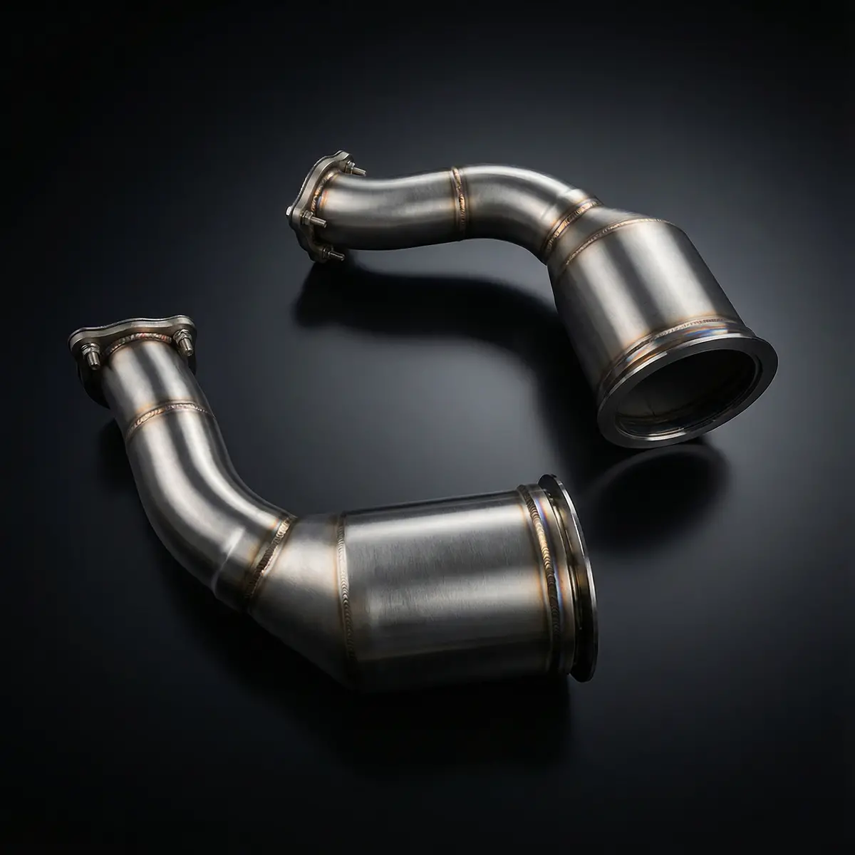 Audi Rs4 (B9) / Rs5 (F5) 2017-2019 Ea839 2.9T V6 Tfsi Catless Performance Downpipes | Ame Motorsport 1
