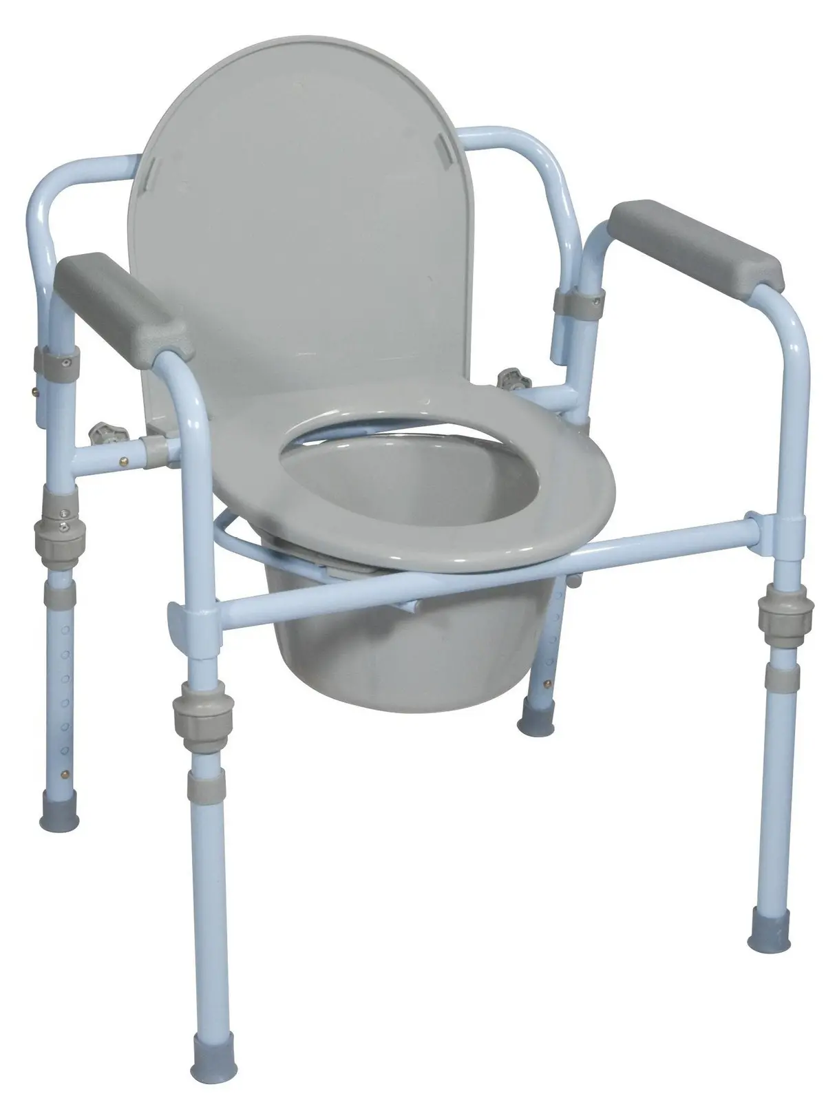 Folding Steel Commode 1
