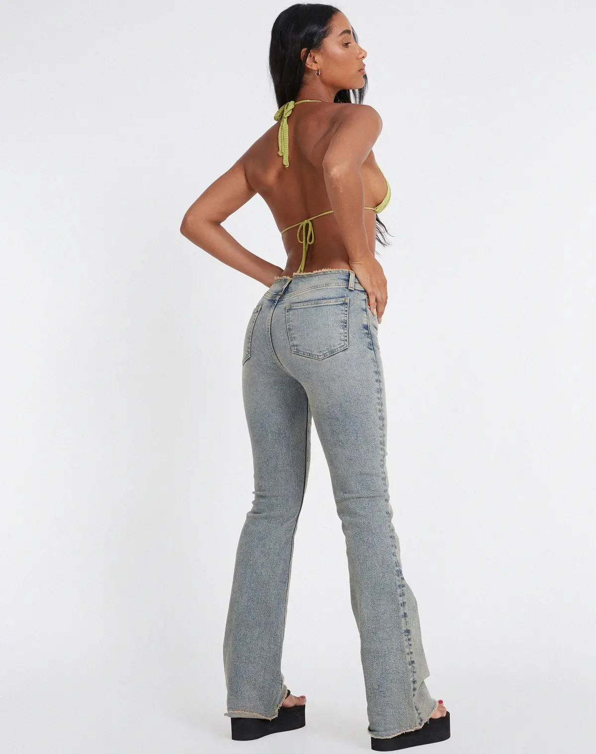 Rupa Crop Top In Lime 6