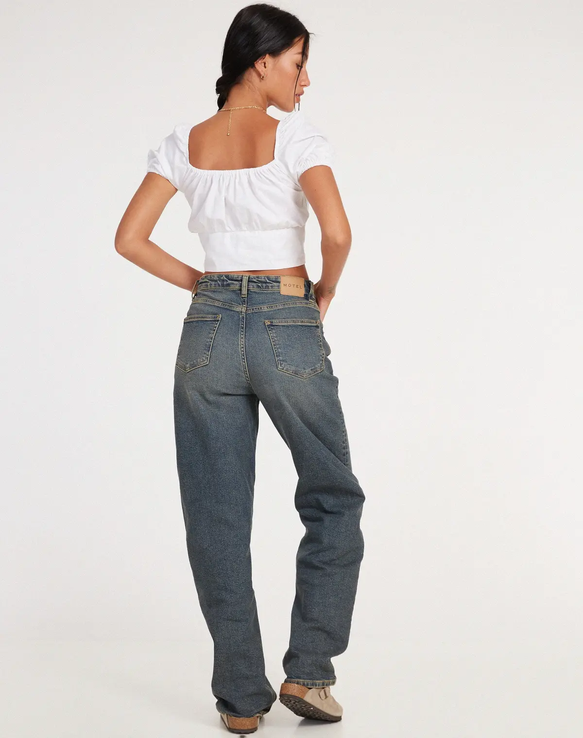 Ruiz Crop Top In White 4