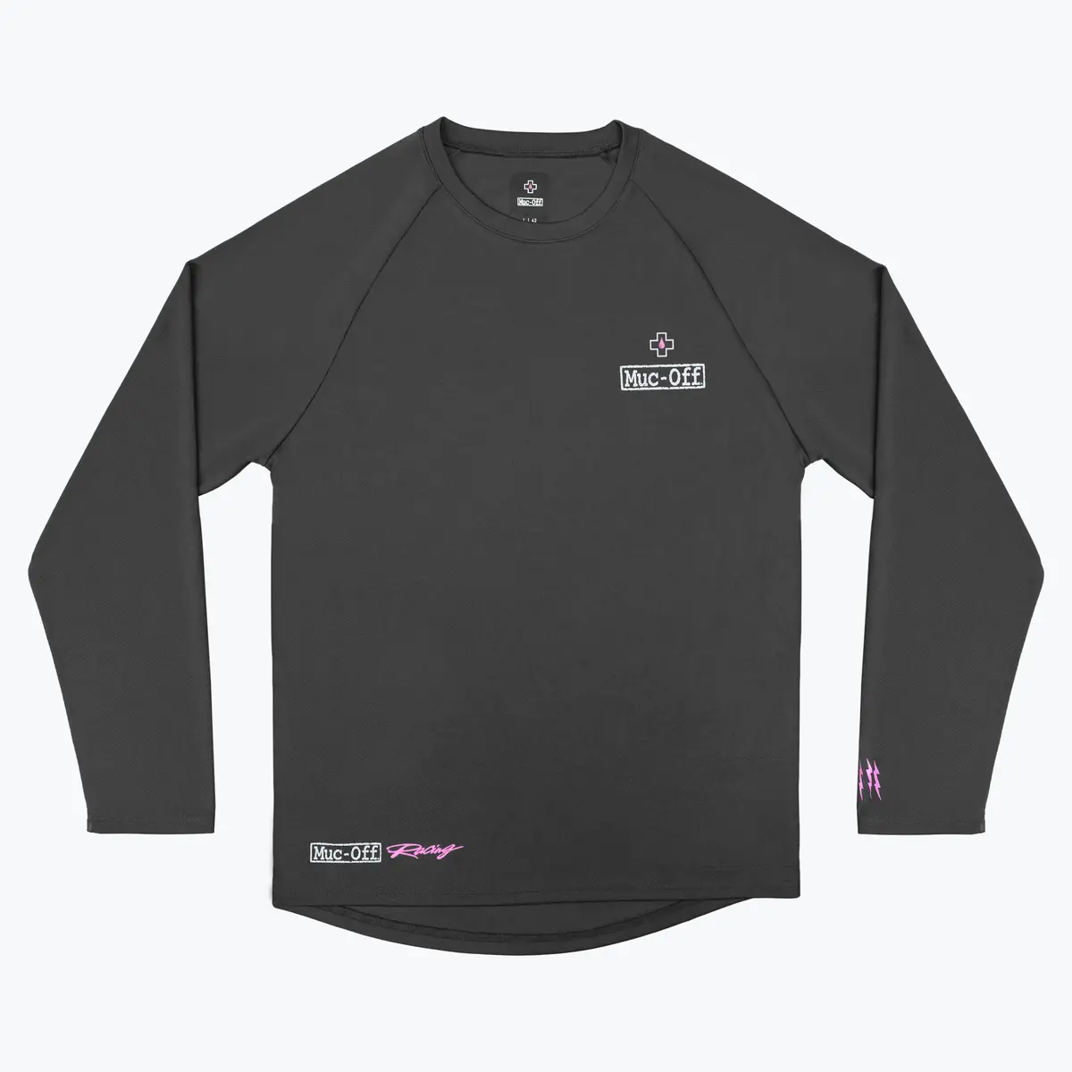 Long Sleeve Rider Jersey Racing - Grey 1