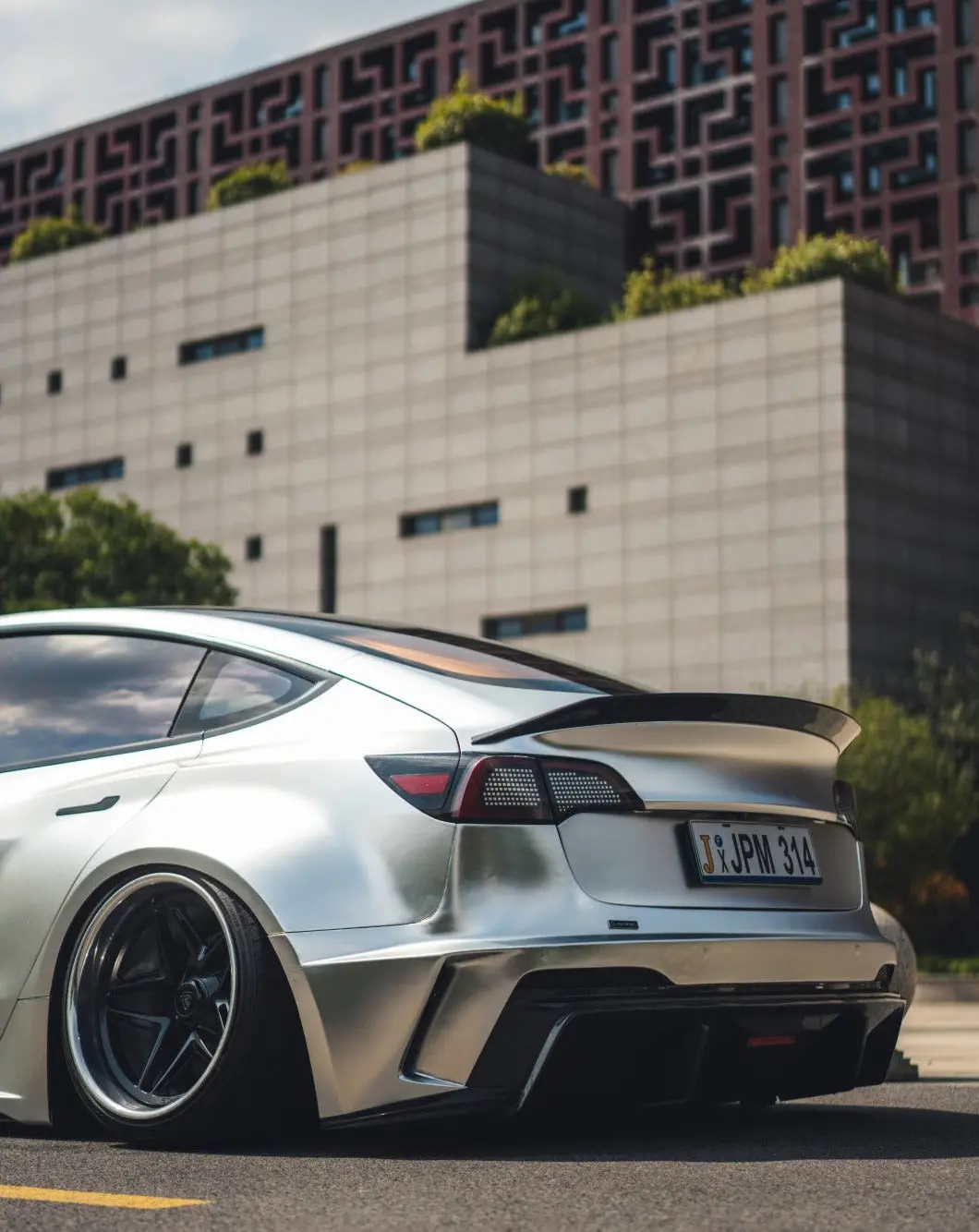 Robot "Hacker" V4 Ducktail Spoiler For Tesla Model 3 1