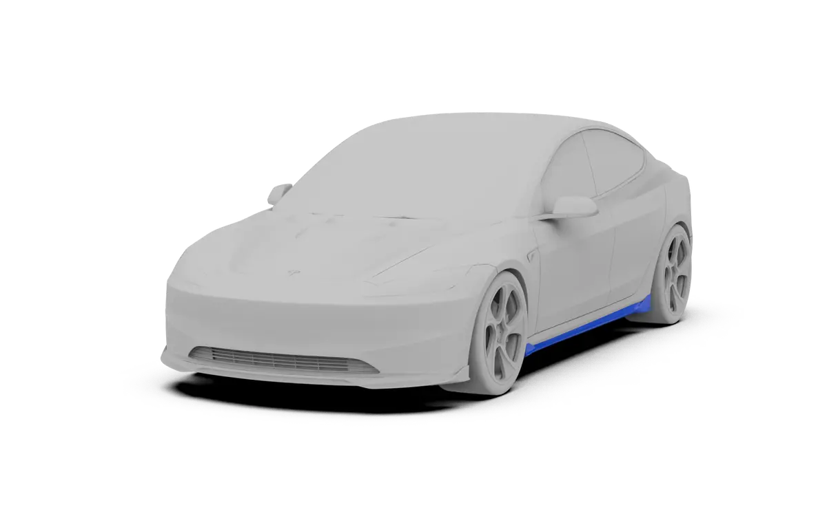 Robot "Hidrogai" Side Skirts For Tesla Model 3 2024-On 1