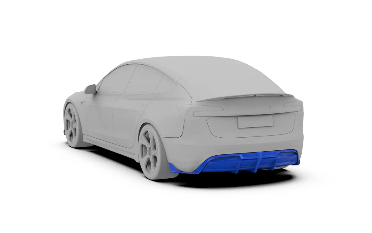 Robot "Hidrogai" Rear Diffuser For Tesla Model 3 2024-On 1