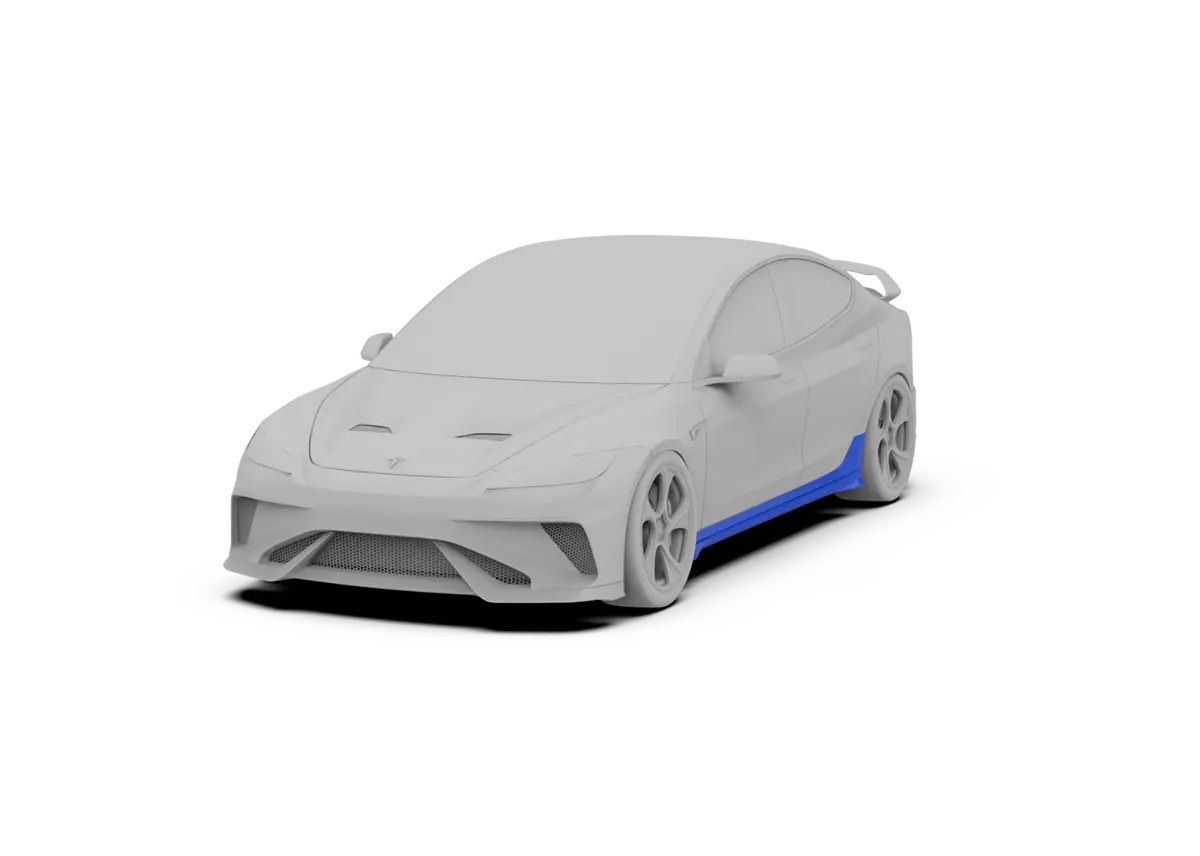 Robot Hacker Side Skirts For Tesla Model 3 Highland 2024-On 1