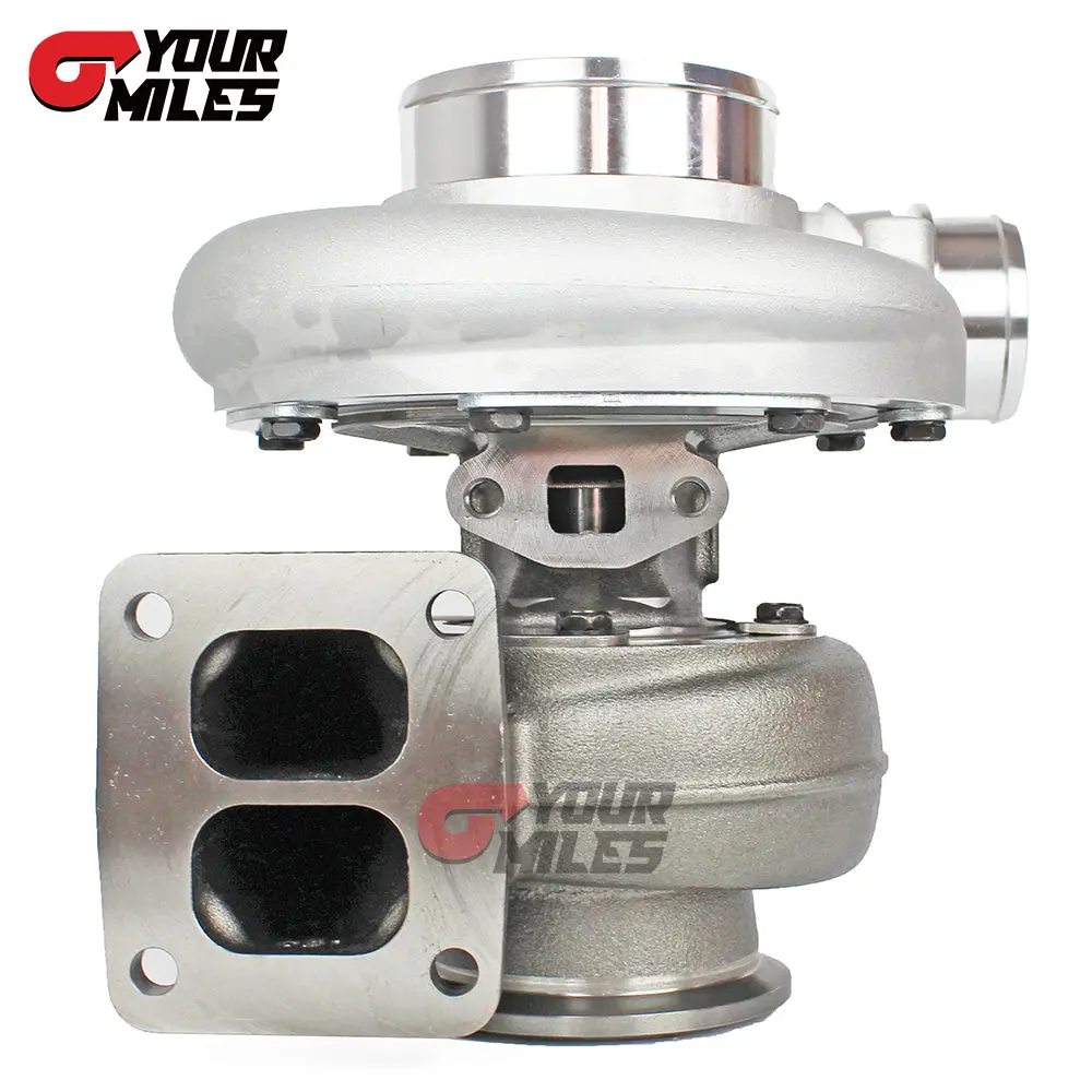 Yourmiles S300 Sx3-66 S366 Billet Wheel Journal Bearing Turbocharger T4 .91 Divided/0.86 Dv Turbine 2