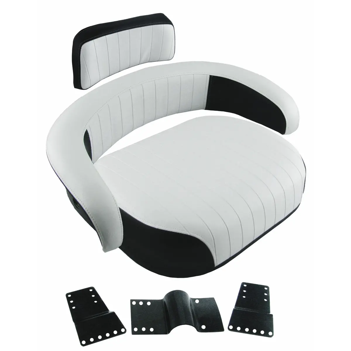 3 Pc Tractor Seat Cushion Set W/ Brackets For International Harvester 4