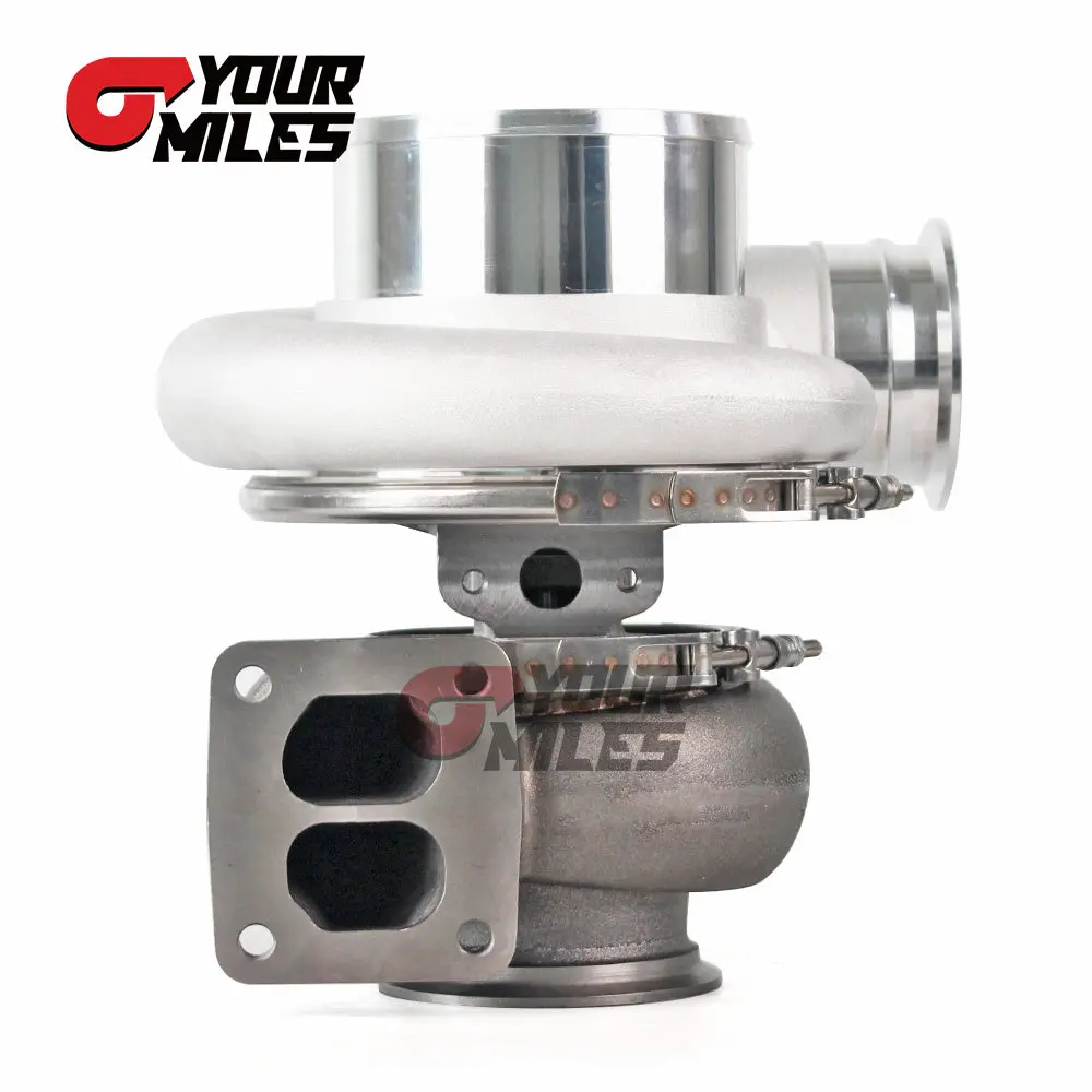 Yourmiles S480 80Mm Billet Compressor Wheel Turbo Charger S&V Cover 96/88Mm T4 A/R 1.25 Turbine 2