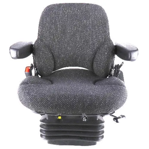 12V Mid Back Tractor Seat W/ Air Suspension For Kubota 2