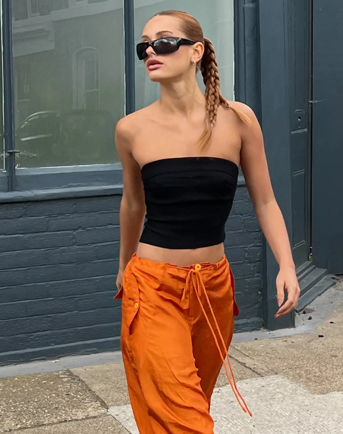 Salus Tailored Bandeau Top In Black 2