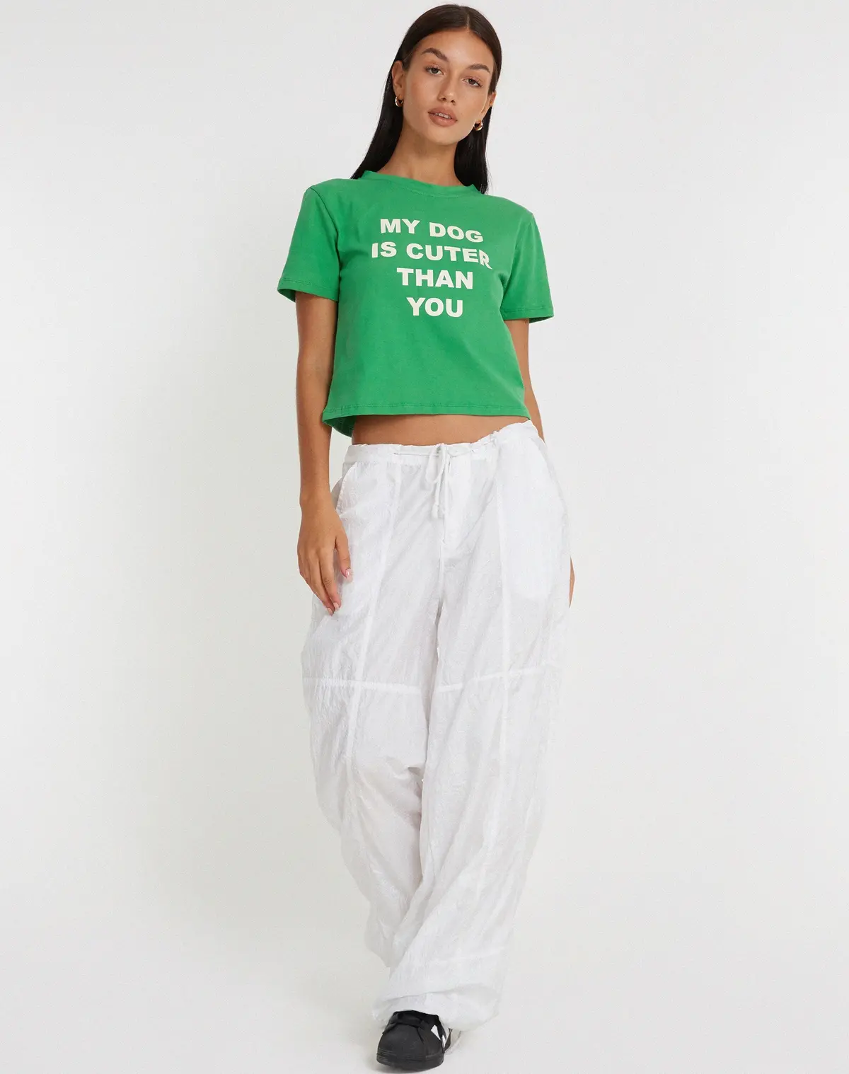 Shrunk Tee In Bush Green My Dog Is Cuter Than Yours 3