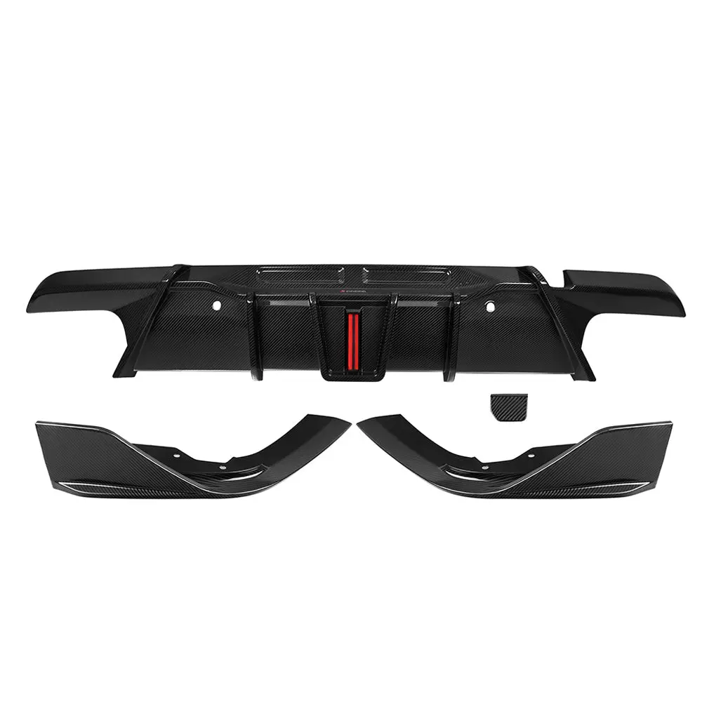 Sooqoo Bmw X6m F96 Rear Diffuser W/Brake Light 1