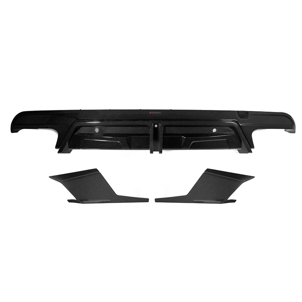 Sooqoo Bmw X5m F95 Rear Diffuser W/Brake Light 1