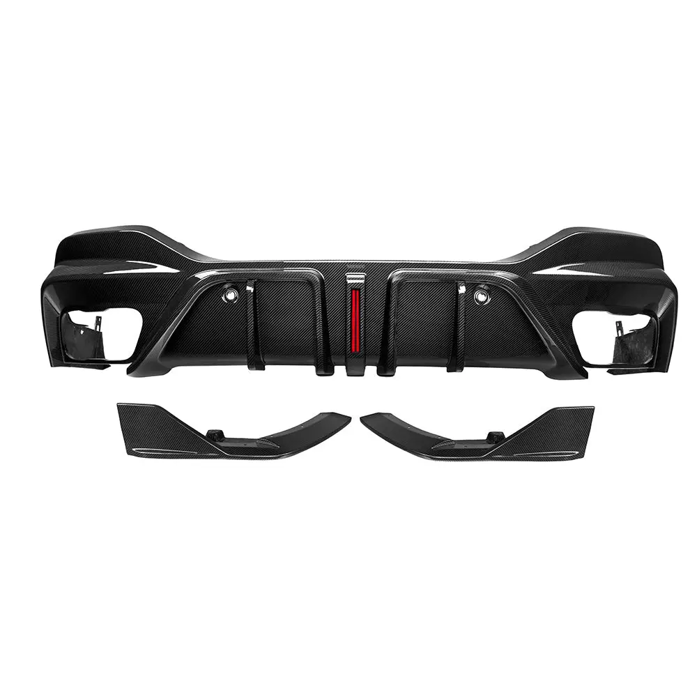 Sooqoo Bmw X6 G06 Rear Diffuser W/Brake Light 1