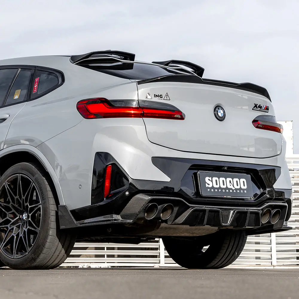 Sooqoo Bmw X4m F98 Facelift Rear Diffuser W/Brake Light 2