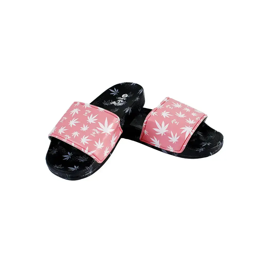 Himpy Slides - Mens Pink Cherry Pie Black Sandal - 1 Pair Per Pack 1