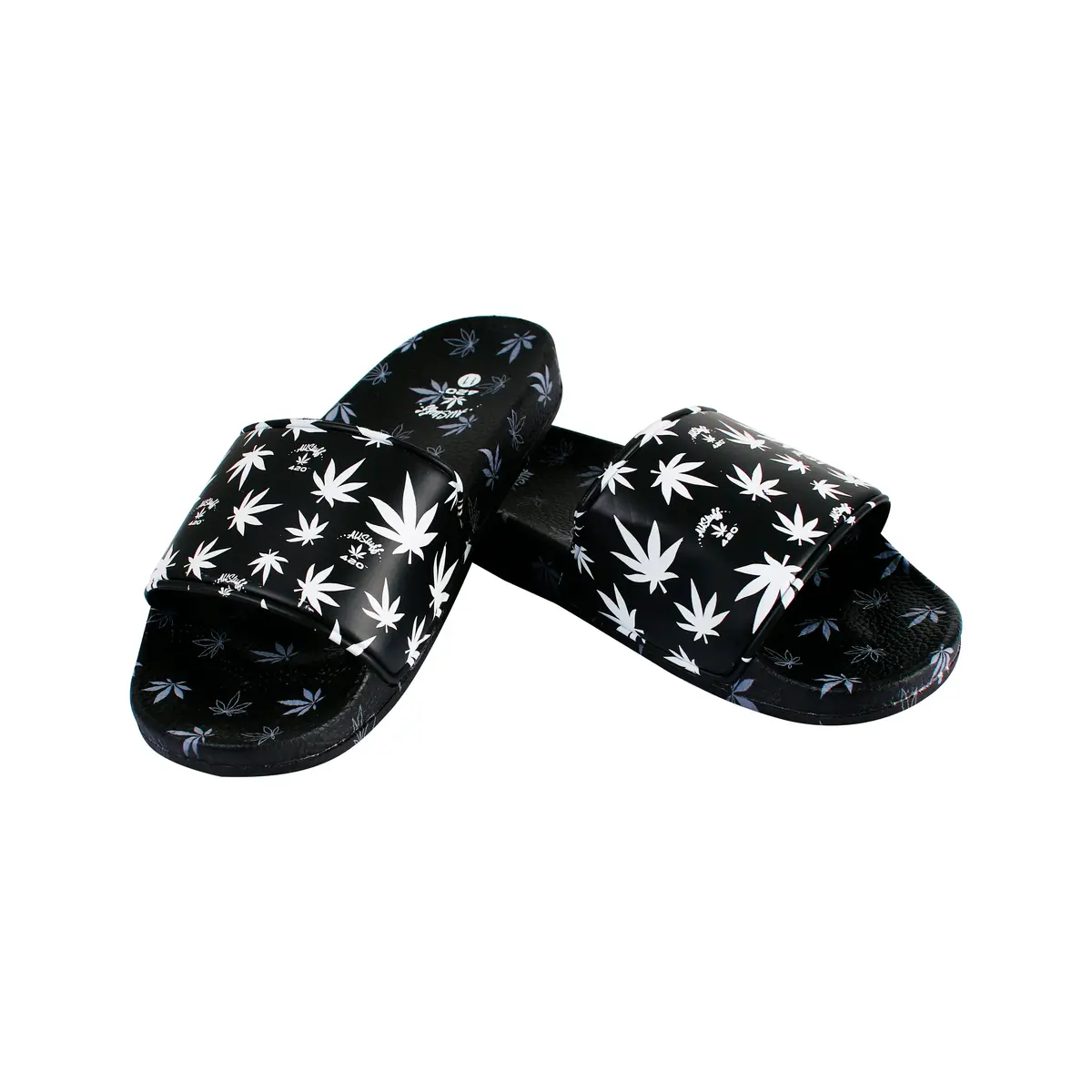 Himpy Slides - Mens Cookies And Cream Black Sandal - 1 Pair Per Pack 1