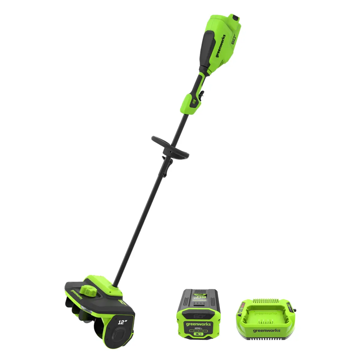 60V 12" Cordless Battery Snow Shovel With Directional Vanes, 2.5Ah Battery & Charger Included 1